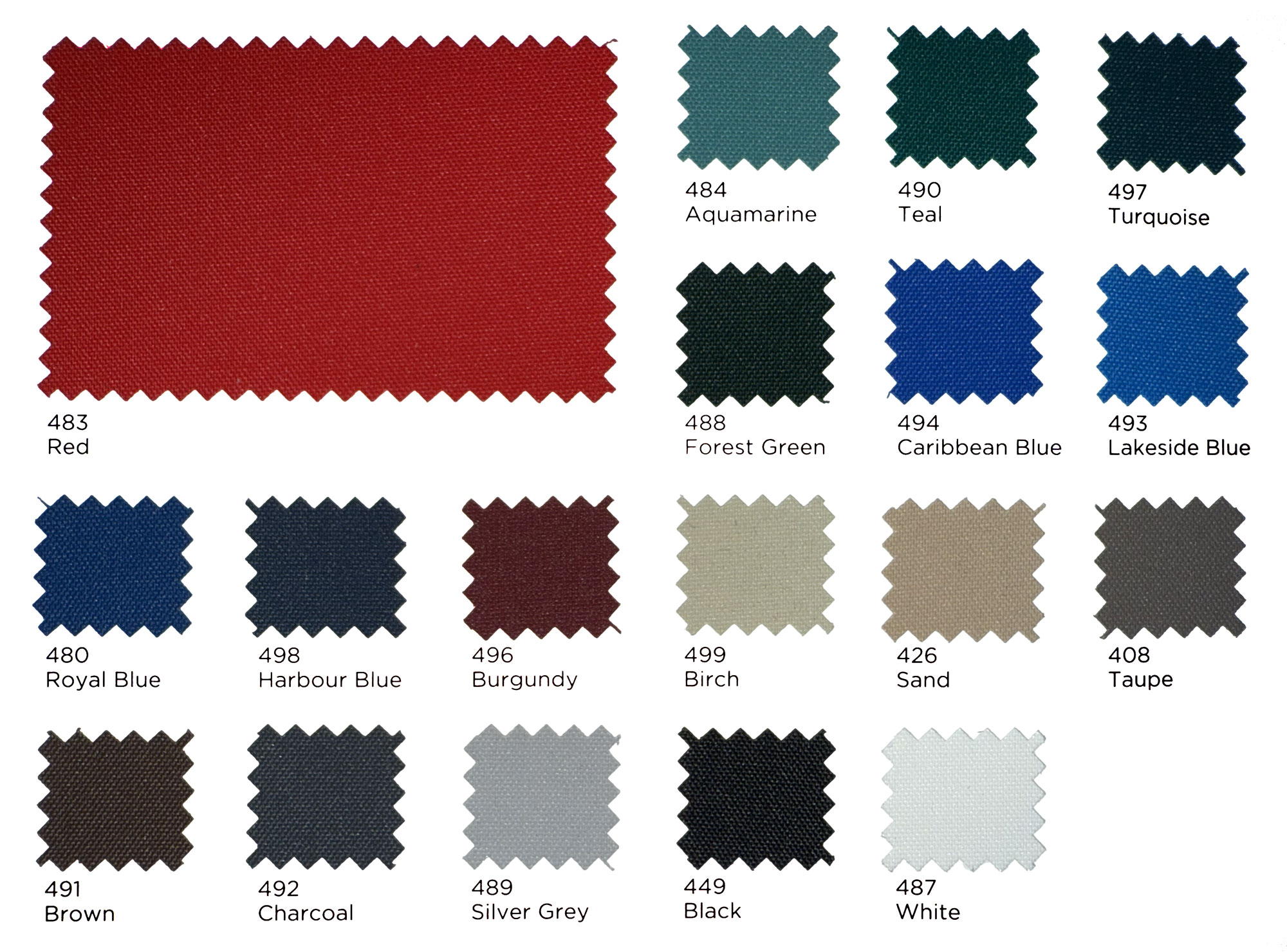 Canvas colours