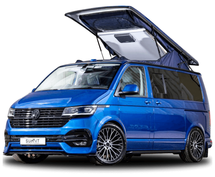 Transporter-blue VW Transporter